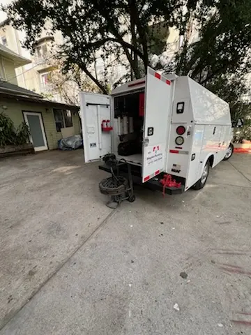 Magnet Plumbing service vehicle on-site for Faucet Repair in Canton